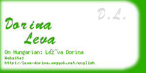 dorina leva business card